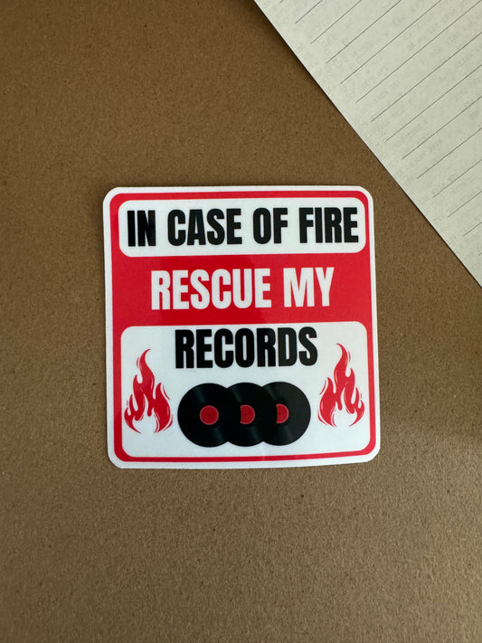 In Case of Fire Rescue My Records